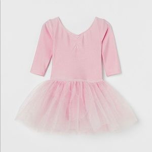 H&M tulle leotard with glitter and sleeves